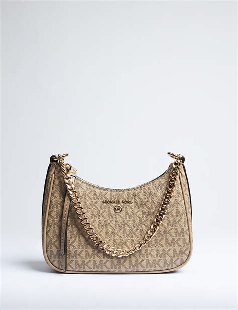 michael kors veske beige|michael kors jet set.